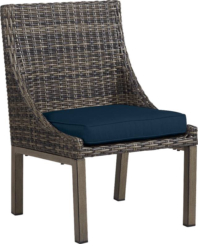 Cindy Crawford Home Montecello Gray 9 Pc 105 in. Rectangle Outdoor Dining Set with Ink Cushions - Thumbnail - Image 6