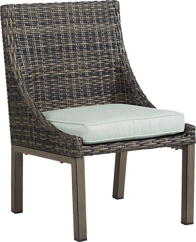 Montecello Gray 7 Pc Rectangle Outdoor Dining Set with Rollo Mist Cushions - Thumbnail - Image 8