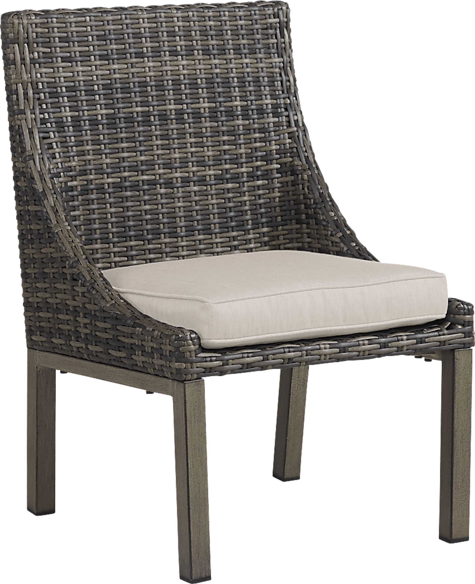 Cindy Crawford Home Montecello Gray 7 Pc Rectangle Outdoor Dining Set with Rollo Linen Cushions - Image 8