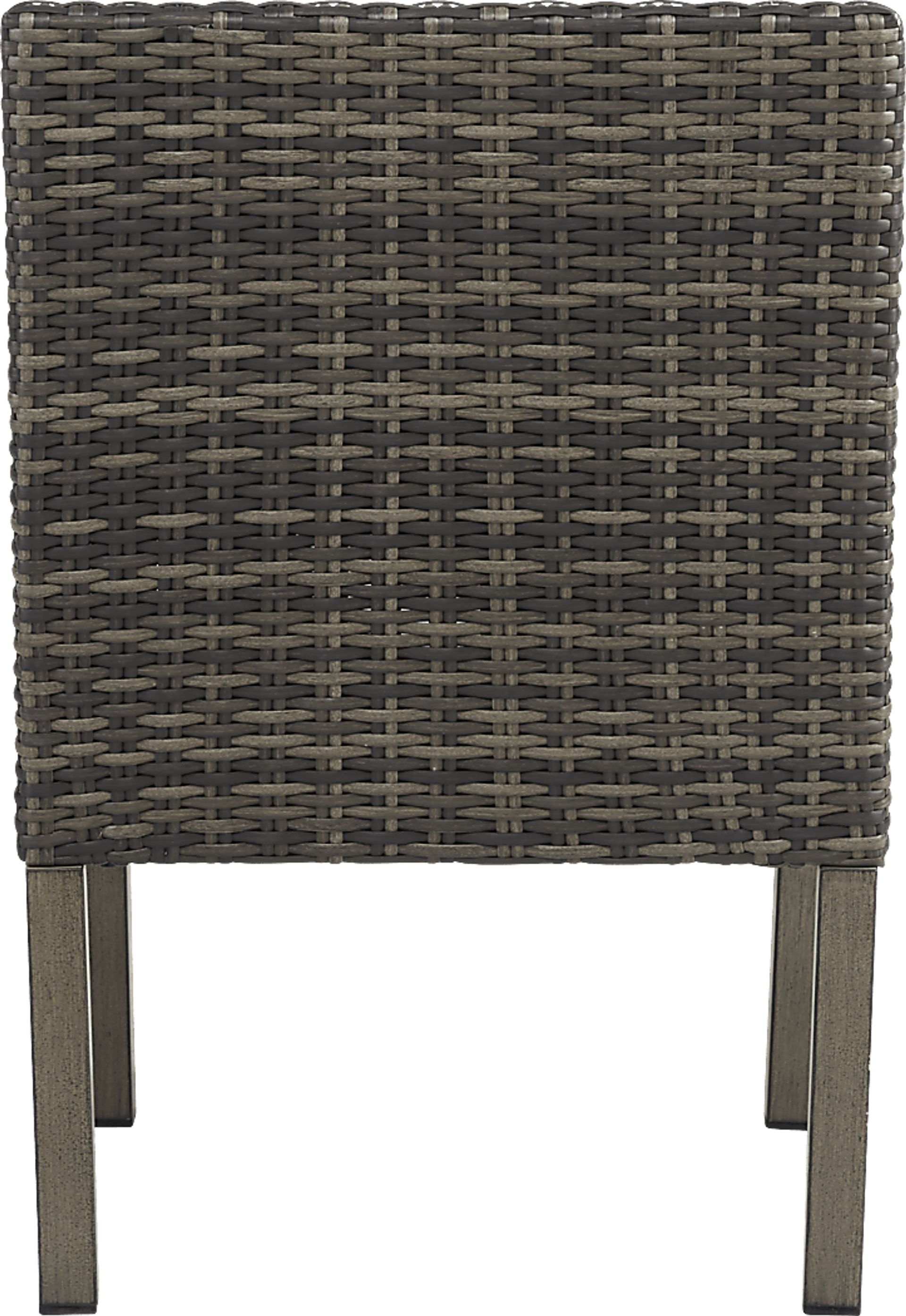 Montecello Gray 7 Pc 84 in. Rectangle Outdoor Dining Set with Mist Cushions - Image 9
