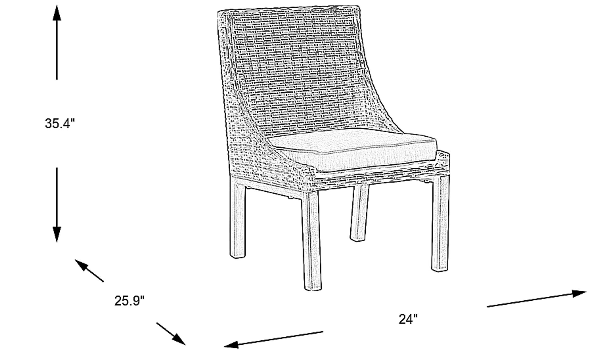 Dimension Image. Please refer to the Dimension Tab on this page for dimension details.
