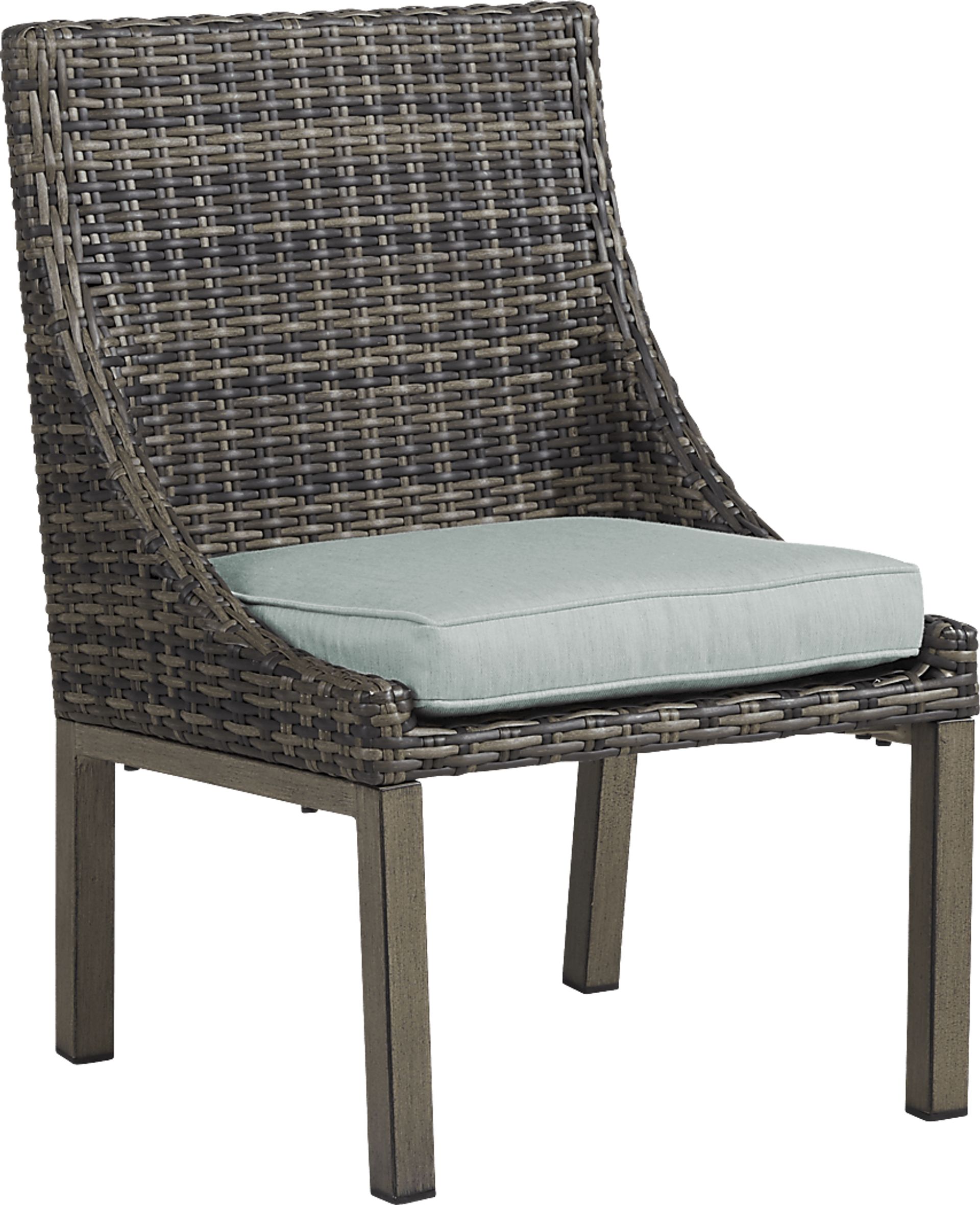 Montecello Gray 7 Pc 84 in. Rectangle Outdoor Dining Set with Mist Cushions - Image 7