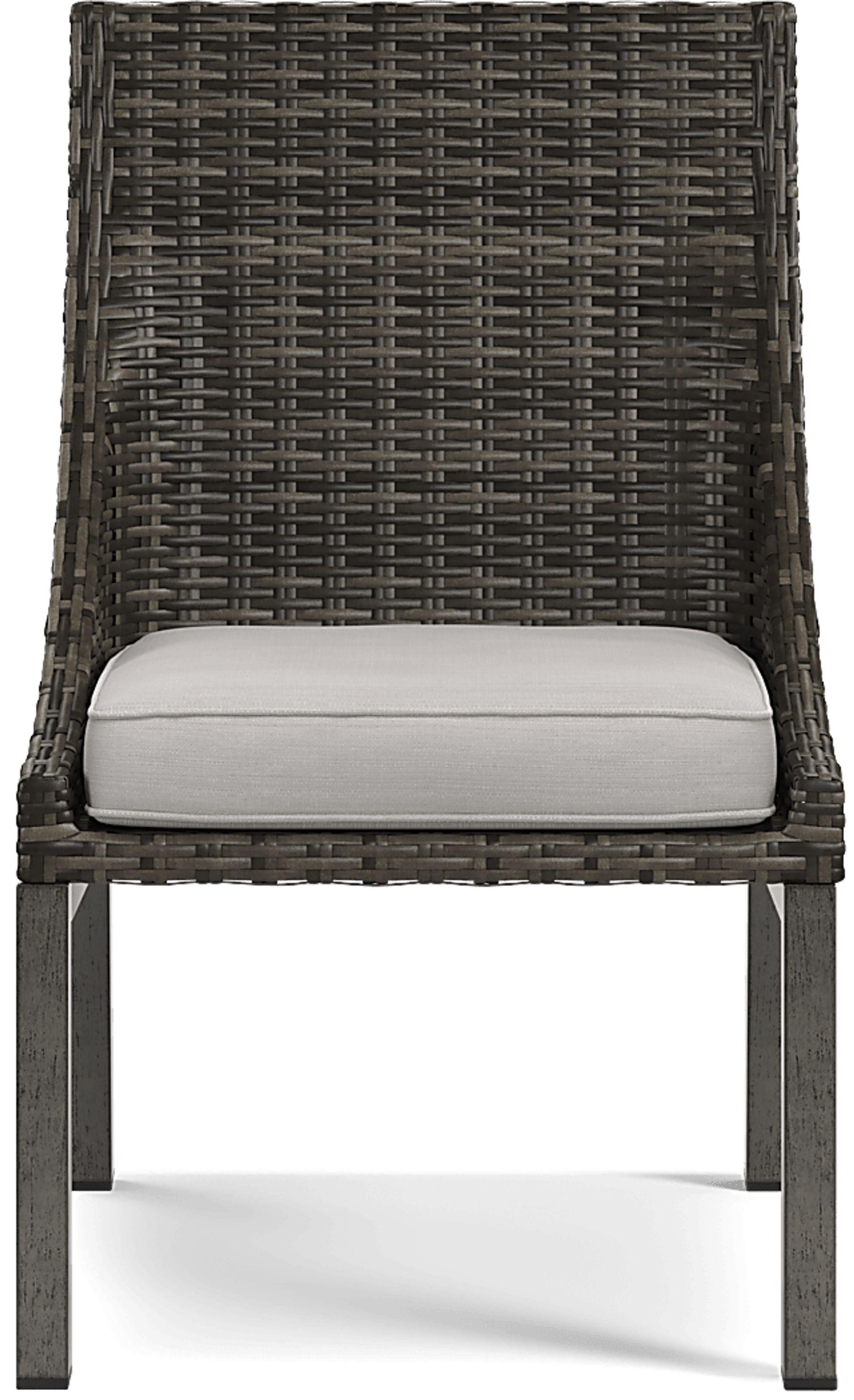 Montecello Gray 5 Pc 84 in. Rectangle Outdoor Dining Set with Silver Cushions - Image 7