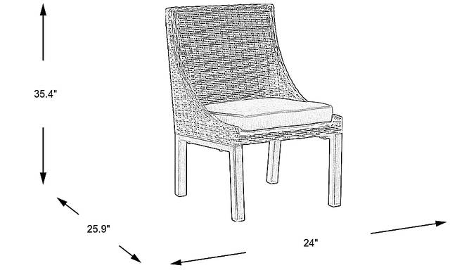 Dimension Image. Please refer to the Dimension Tab on this page for dimension details.