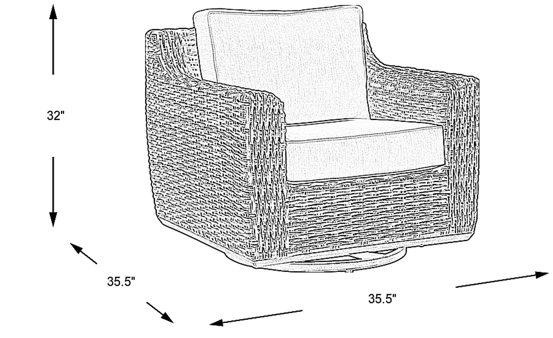 Dimension Image. Please refer to the Dimension Tab on this page for dimension details.
