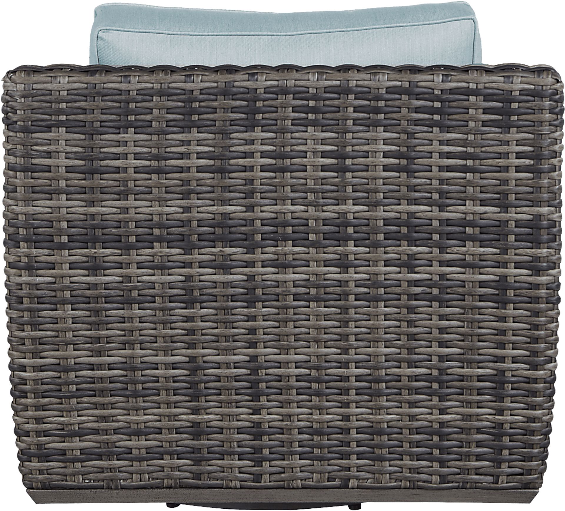 Montecello Gray Outdoor Swivel Rocker Chair with Mist Cushions - Image 2