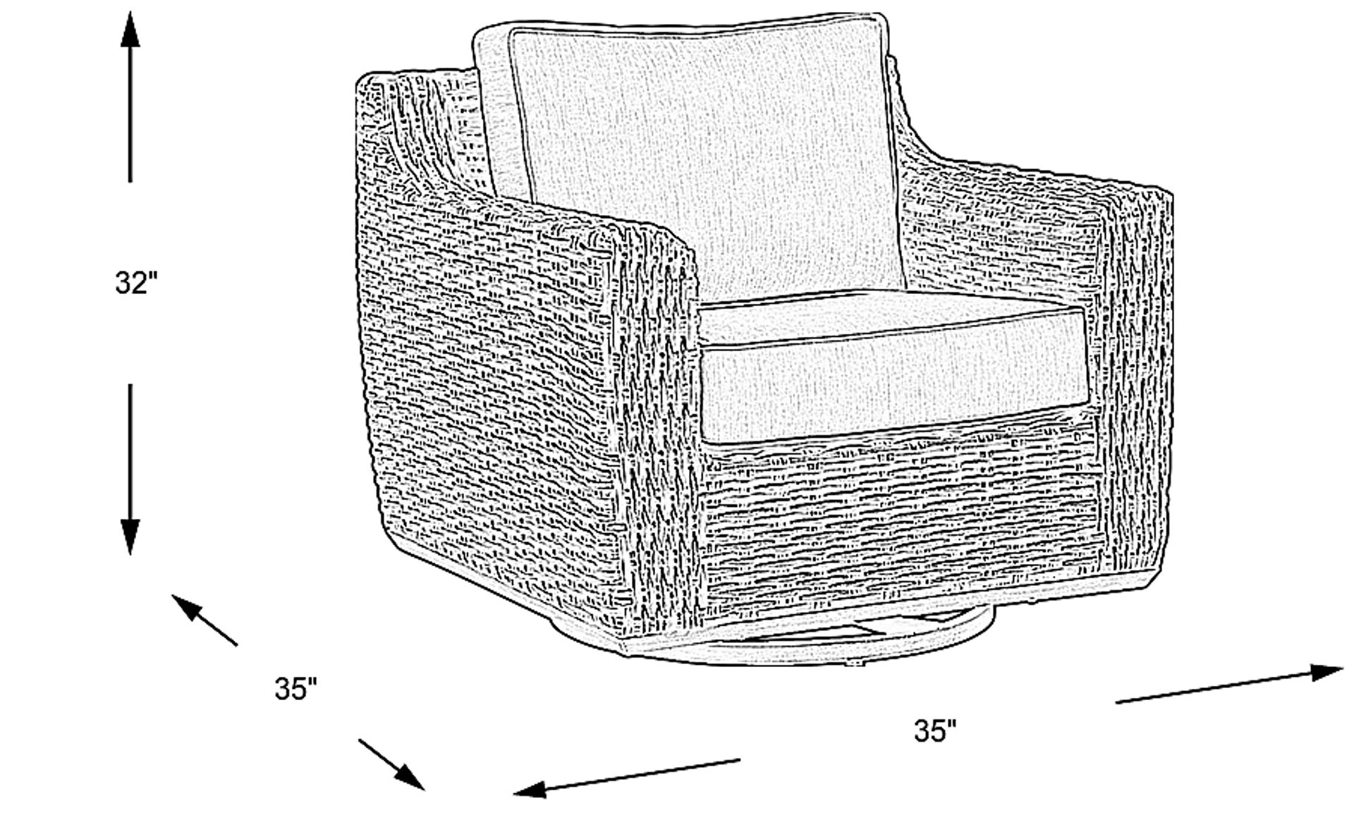 Dimension Image. Please refer to the Dimension Tab on this page for dimension details.