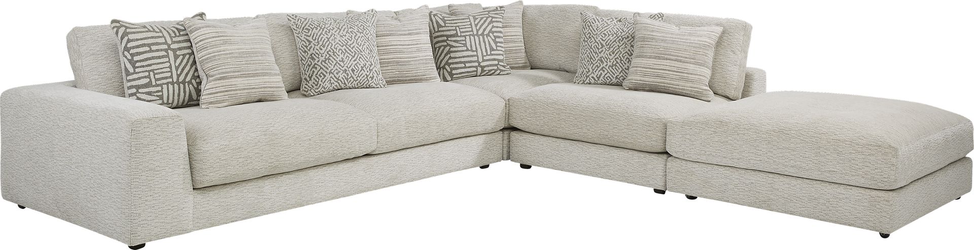 Monterey Park Off-White 4 Pc Sectional - Image 1