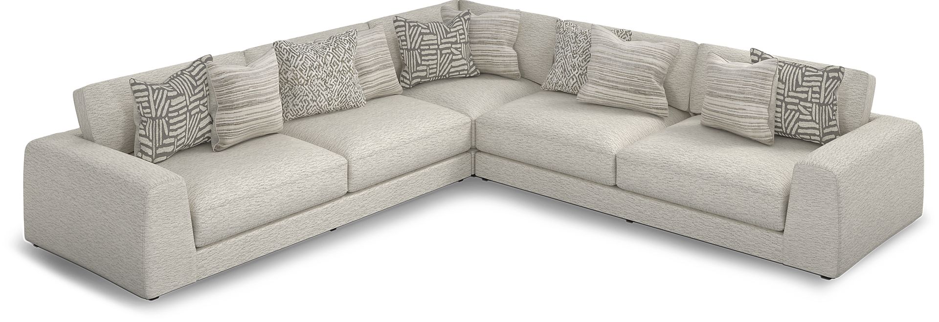Monterey Park Off-White 3 Pc Sectional - Image 1
