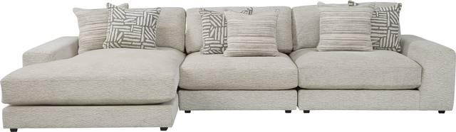 Monterey Park Off-White 3 Pc Sectional - Thumbnail - Image 1