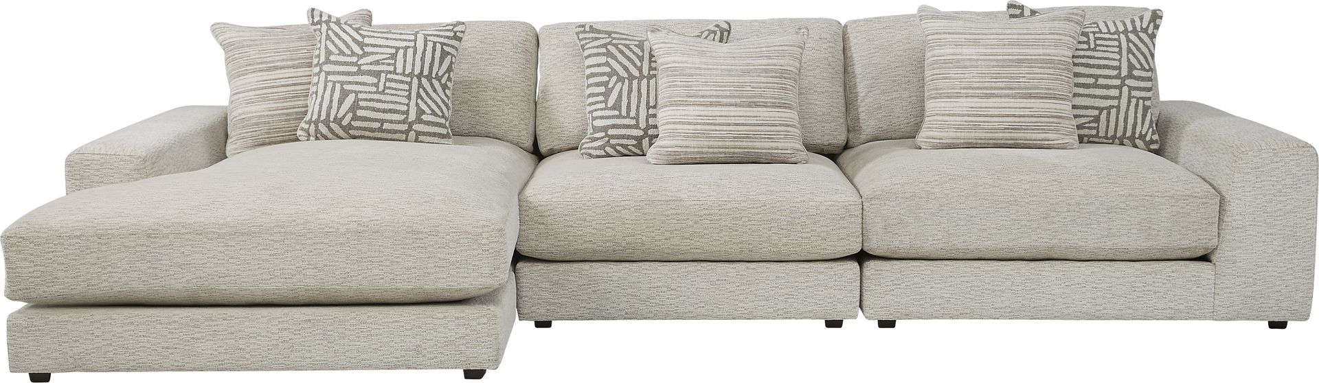 Monterey Park Off-White 3 Pc Sectional - Image 1