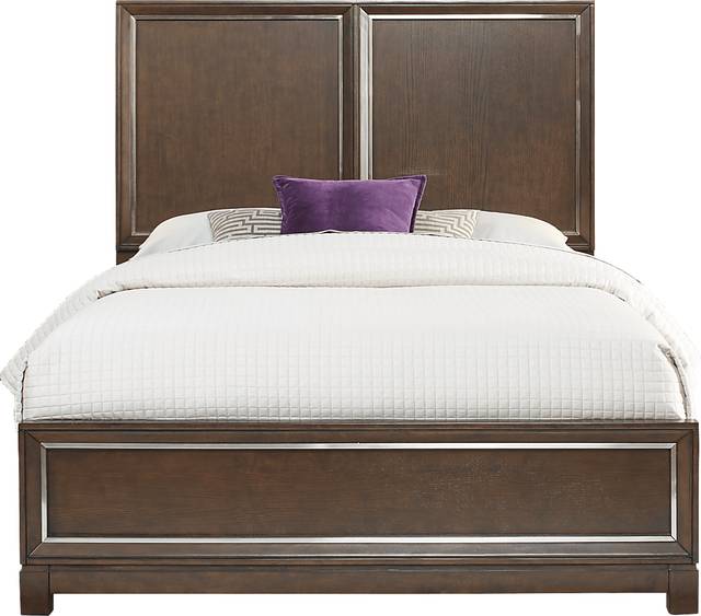 Cindy Crawford Home Newbury Park Merlot 3 Pc King Panel Bed - Thumbnail - Image 1
