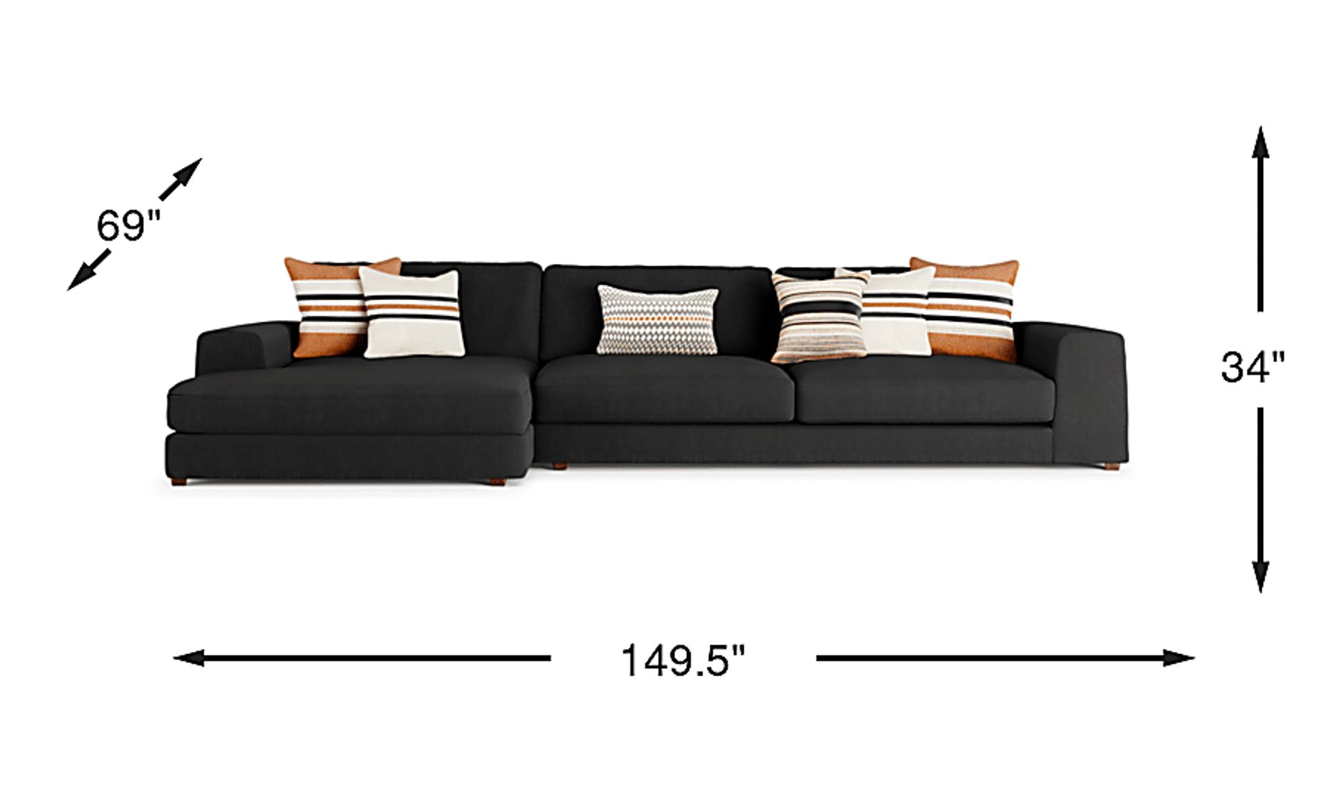 Dimension Image. Please refer to the Dimension Tab on this page for dimension details.