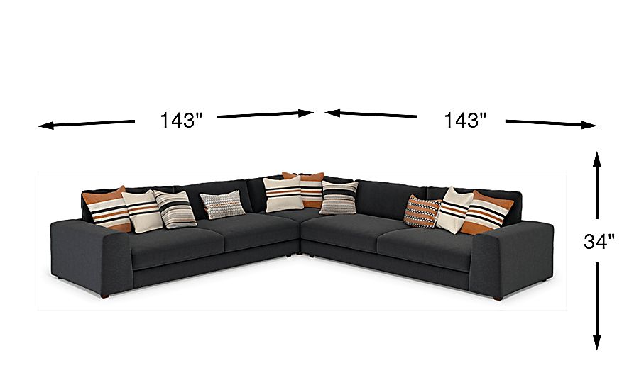 Cindy Crawford Nichols Park Onyx Black Chenille Fabric 3 Pc