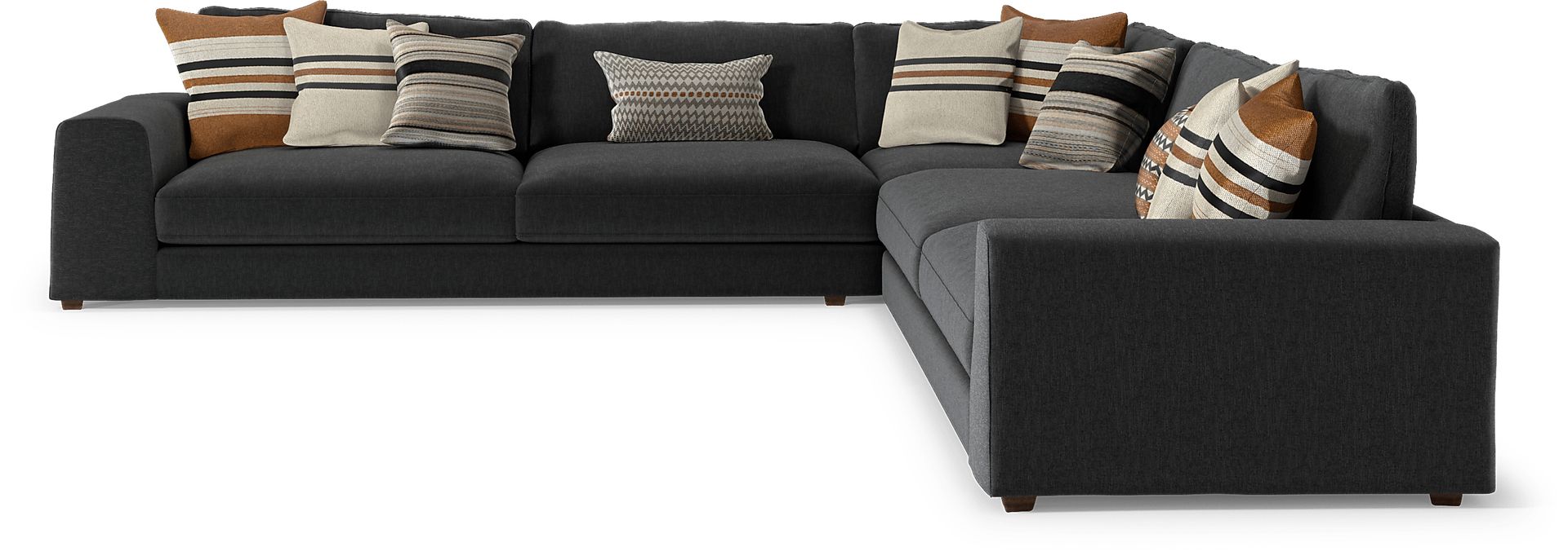 Nichols Park Onyx 3 Pc Sectional - Image 1