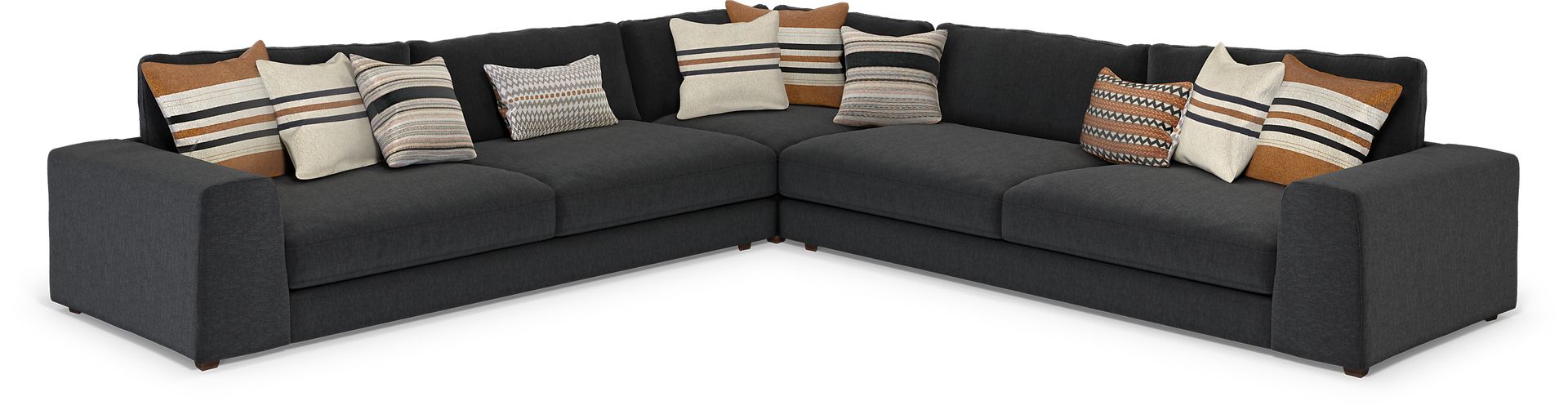 Nichols Park Onyx 3 Pc Sectional - Image 1
