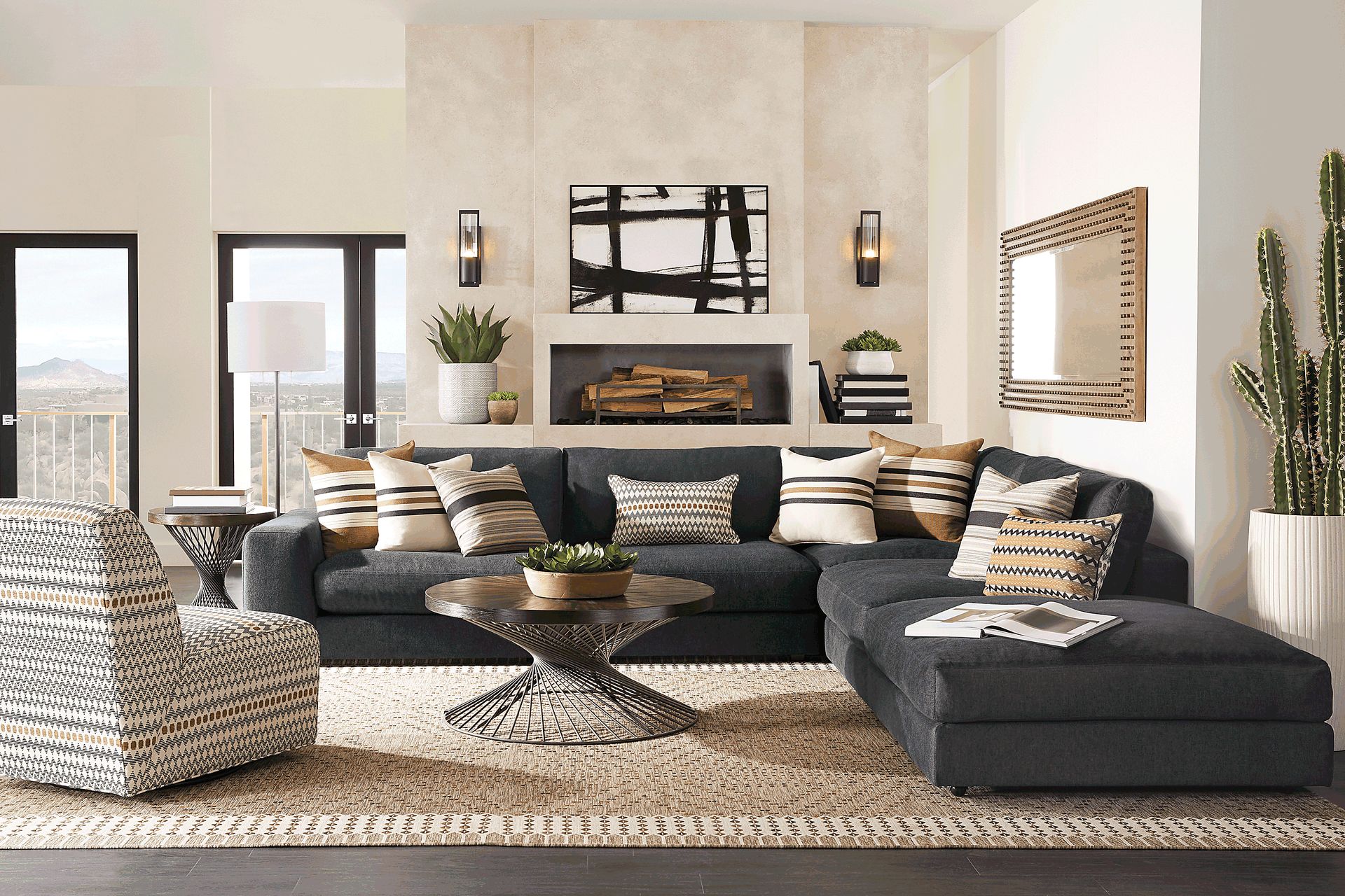 Nichols Park Onyx 4 Pc Sectional - Image 2