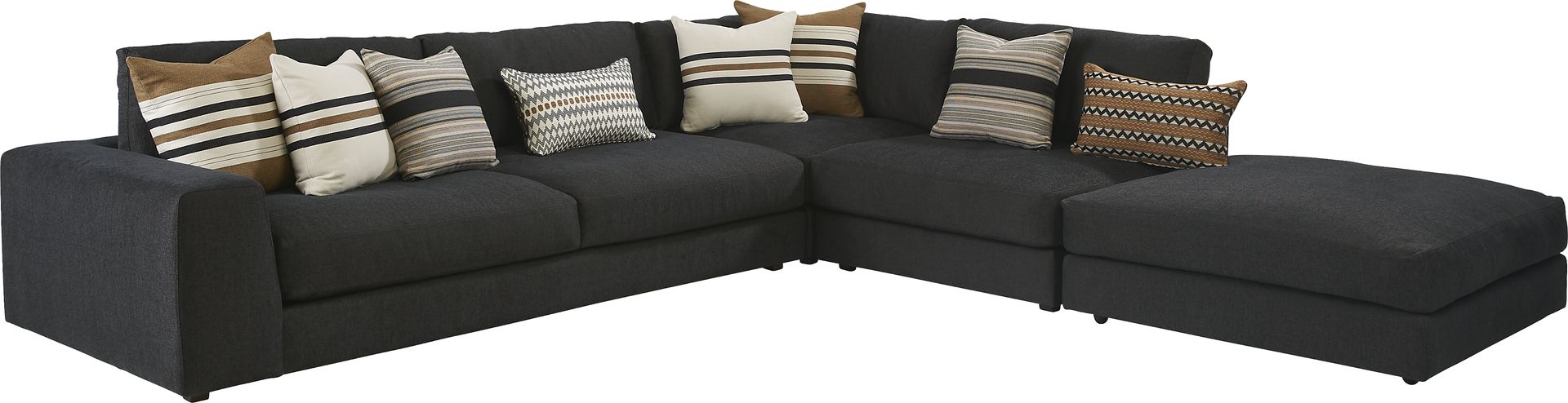 Nichols Park Onyx 4 Pc Sectional - Image 1