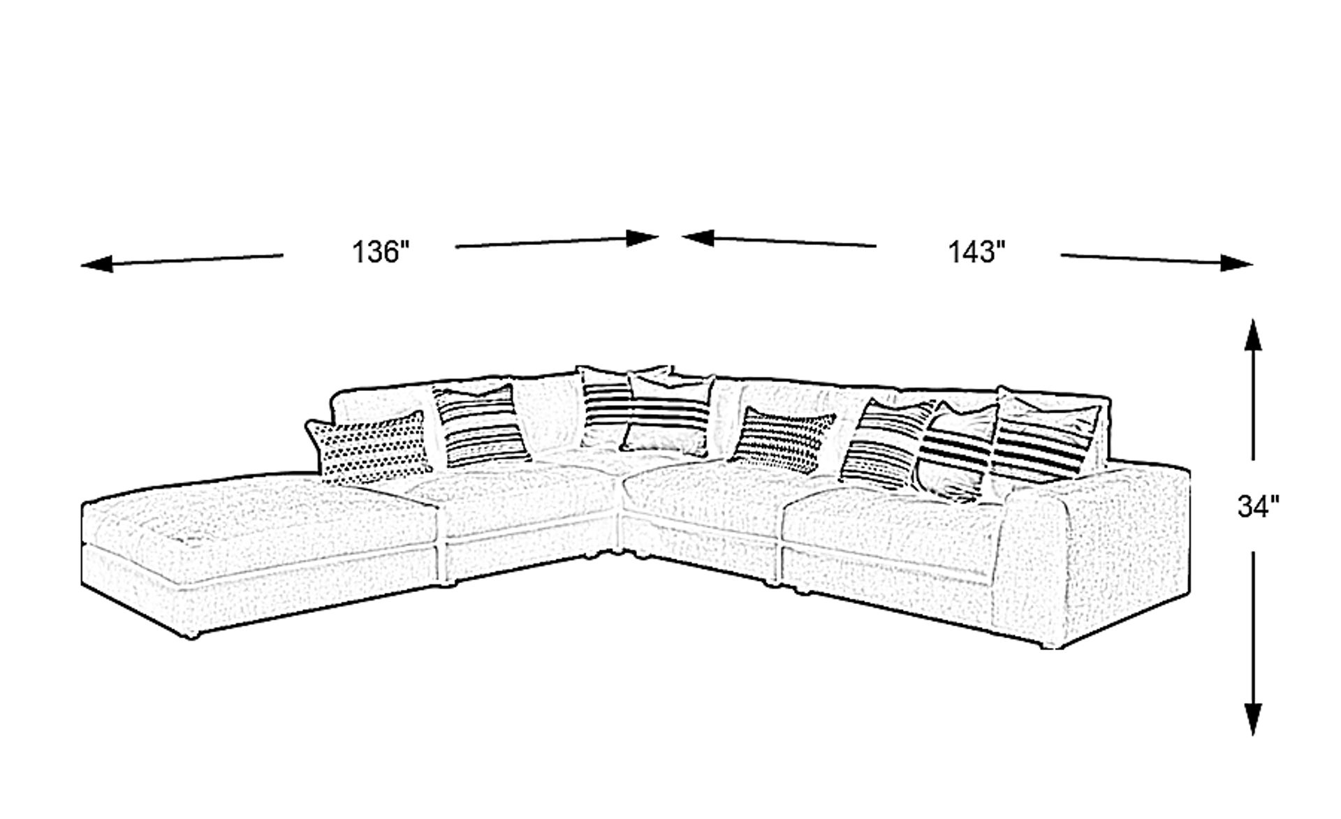 Dimension Image. Please refer to the Dimension Tab on this page for dimension details.