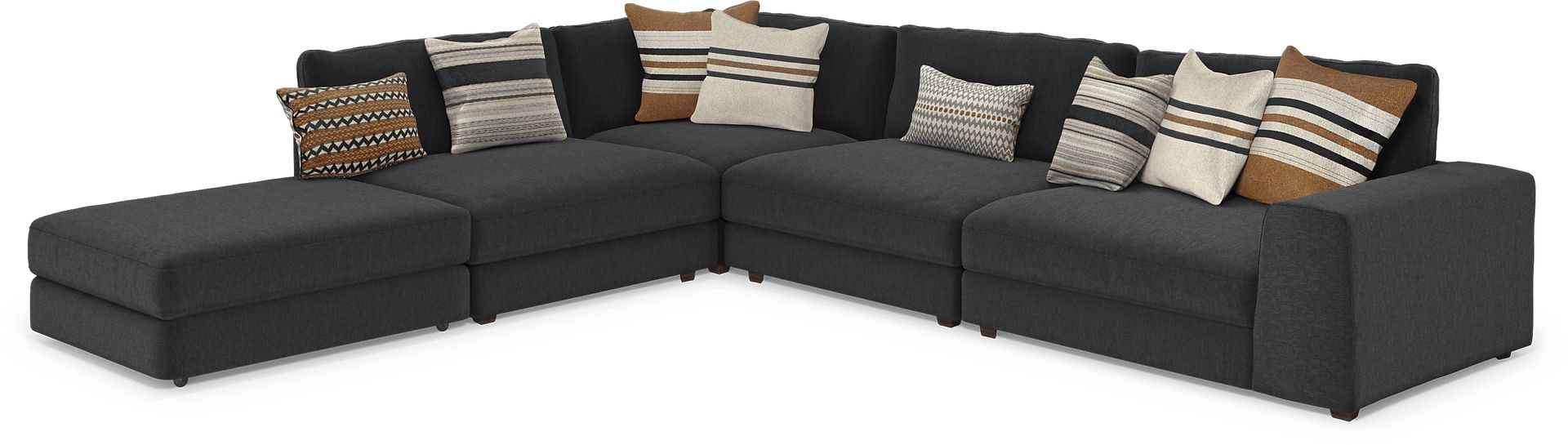 Nichols Park Onyx 5 Pc Sectional - Image 1