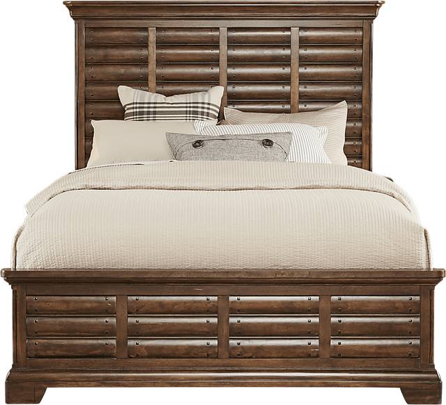 Cindy Crawford Home North Haven Brown 3 Pc King Panel Bed - Thumbnail - Image 1