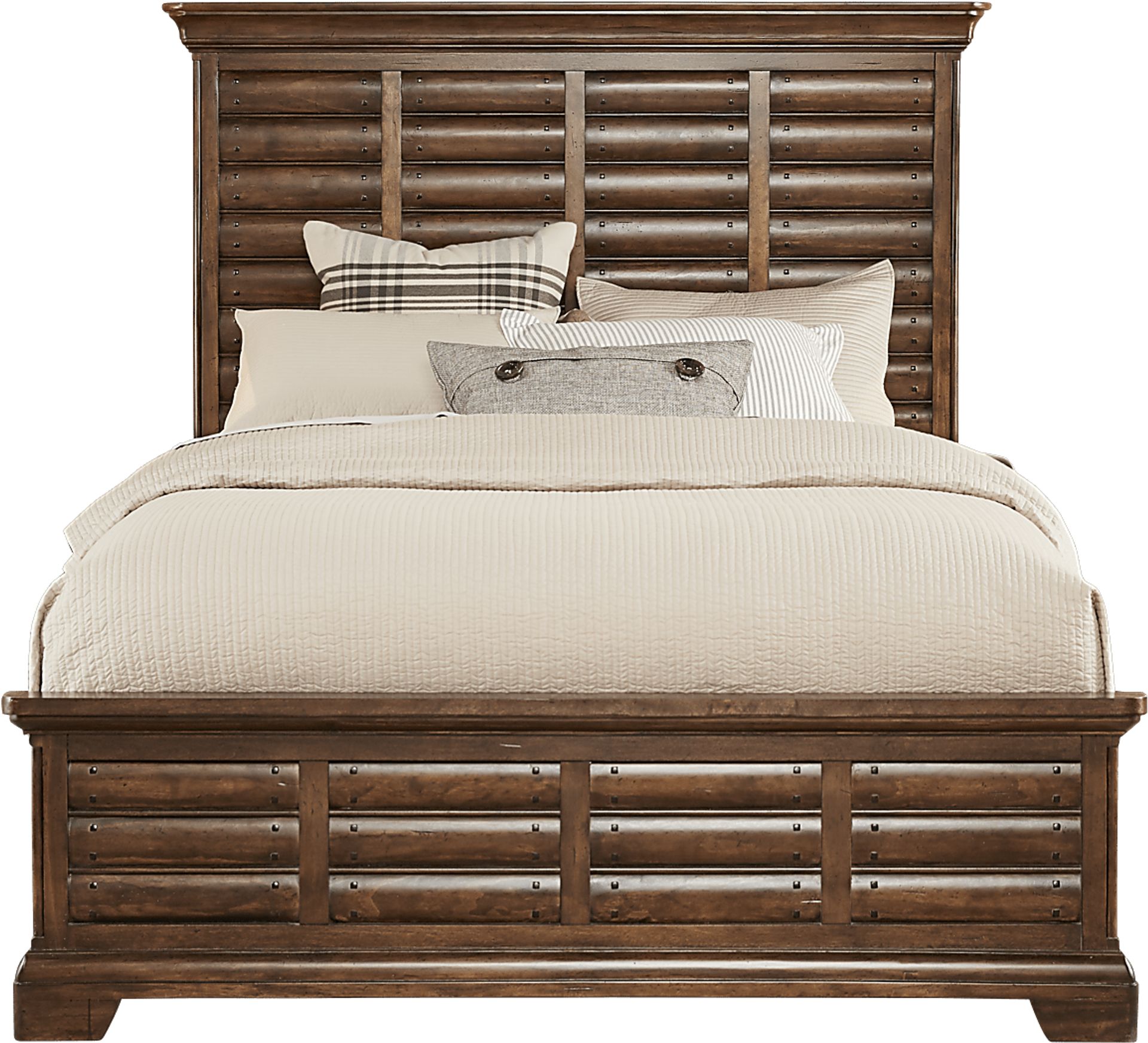 Cindy Crawford Home North Haven Brown 3 Pc King Panel Bed - Image 1