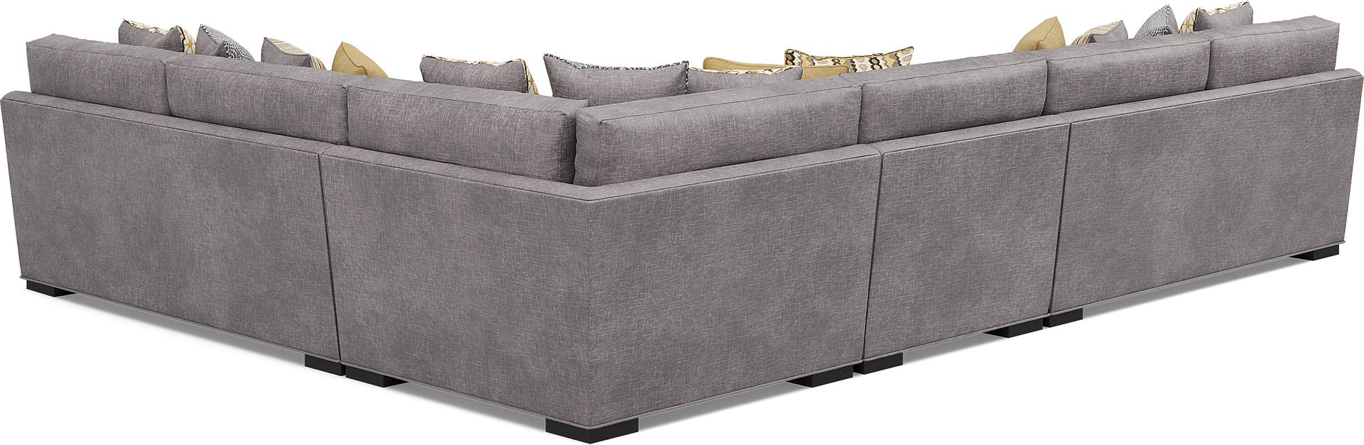 Palm Springs Silver 4 Pc Sectional - Image 3