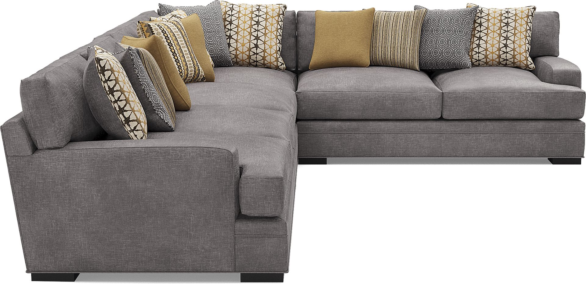 Palm Springs Silver 4 Pc Sectional - Image 5
