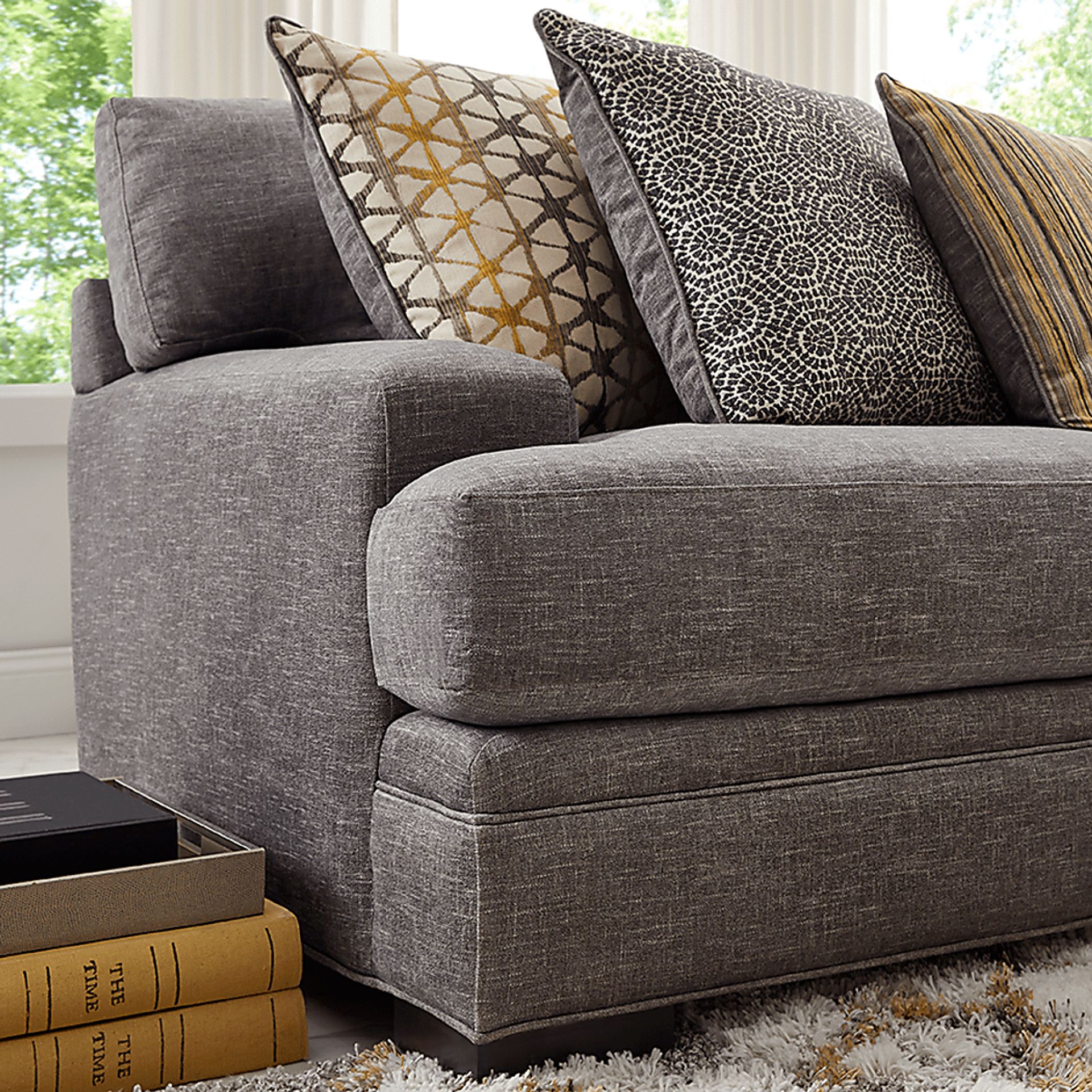 Palm Springs Silver Apartment Sofa - Image 4