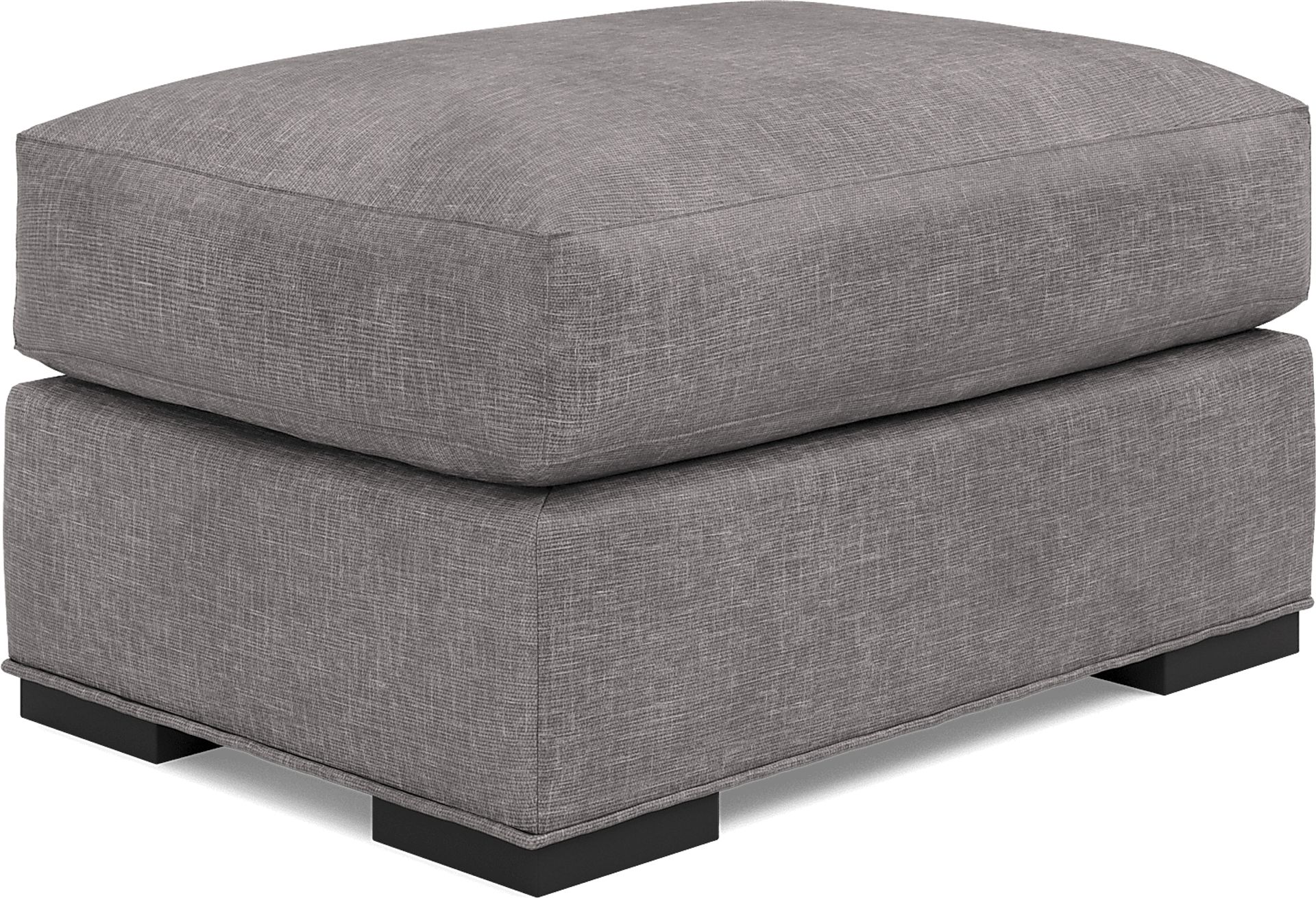 Palm Springs Silver Ottoman - Image 2