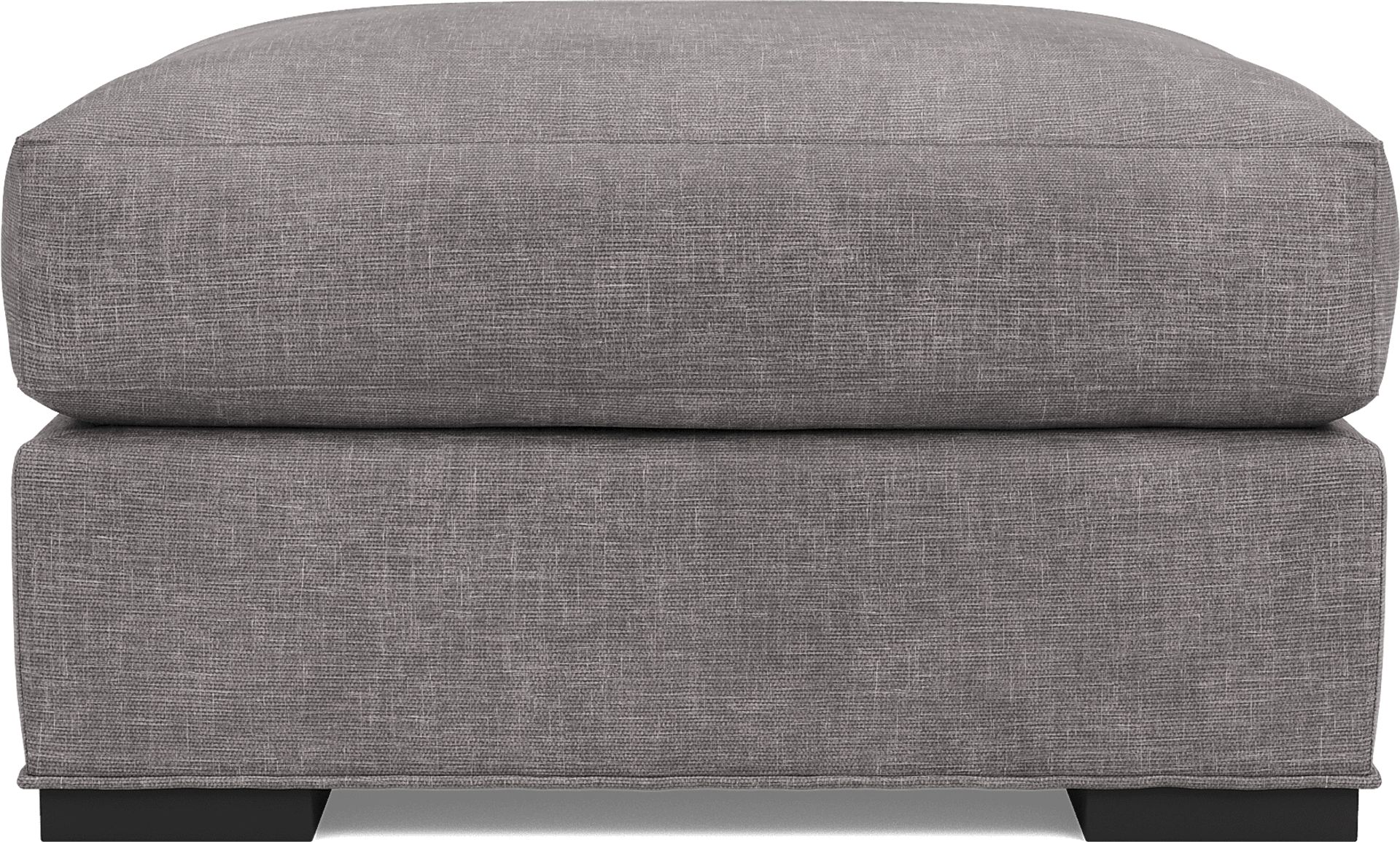 Palm Springs Silver Ottoman - Image 1