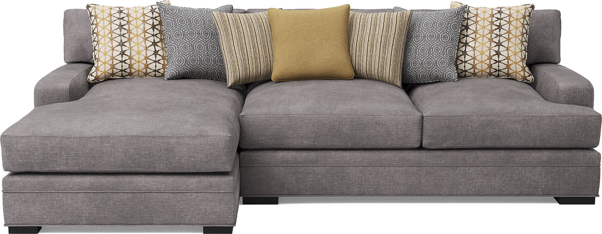 Palm Springs Silver 2 Pc Sectional - Image 1