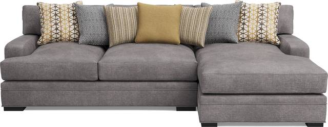 Palm Springs Silver 2 Pc Sectional - Thumbnail - Image 1