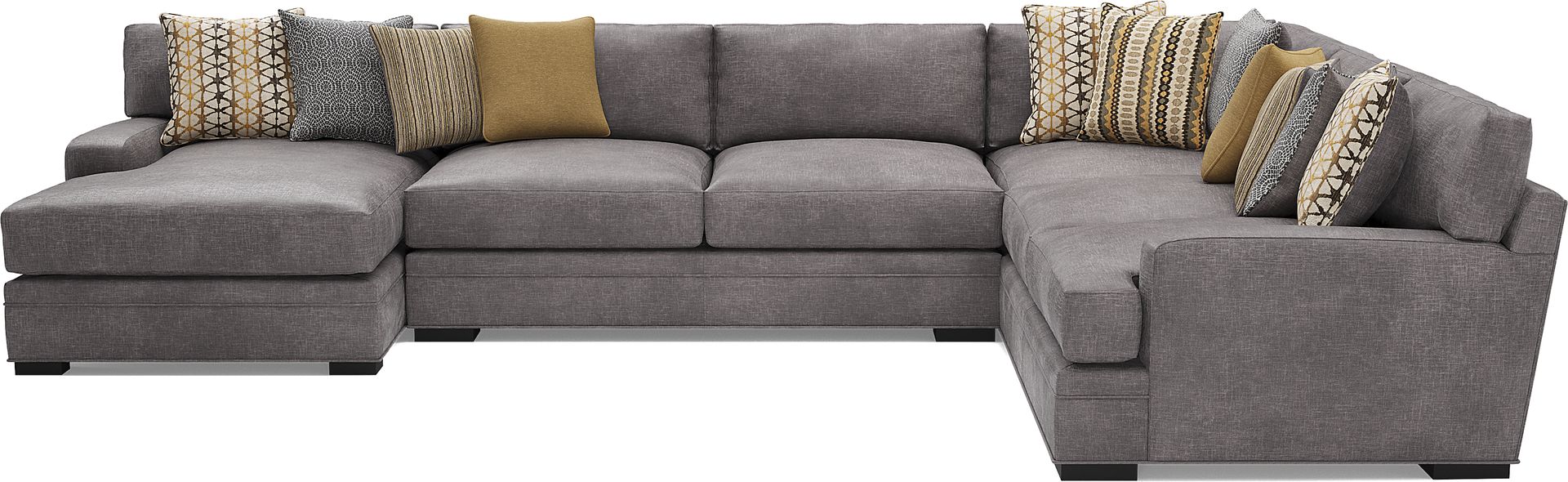 Palm Springs Silver 3 Pc Sectional - Image 3