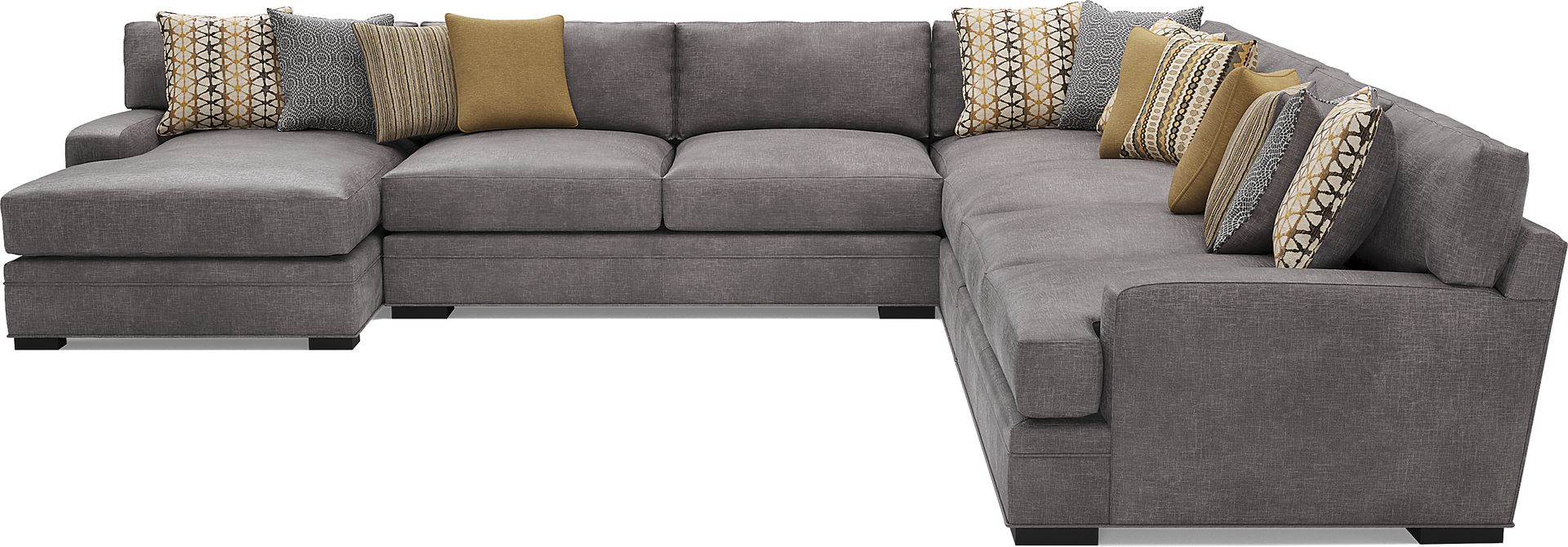 Palm Springs Silver 4 Pc Sectional - Image 3
