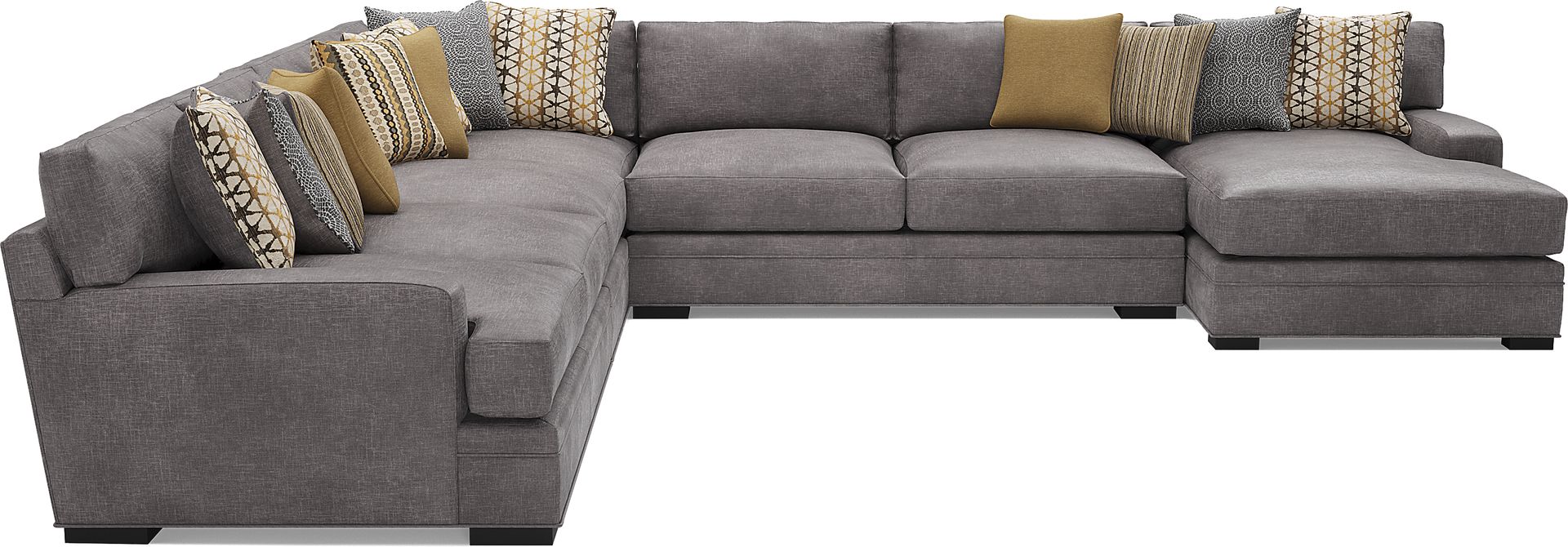 Palm Springs Silver 4 Pc Sectional - Image 3