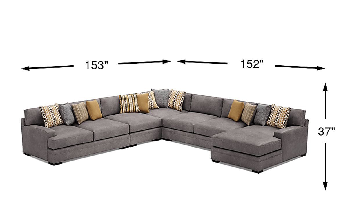 Cindy Crawford Palm Springs Silver Gray Polyester Fabric 4 Pc With