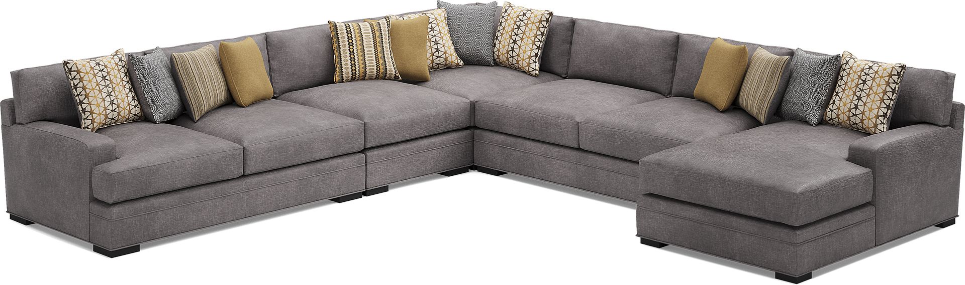 Palm Springs Silver 4 Pc Sectional - Image 1