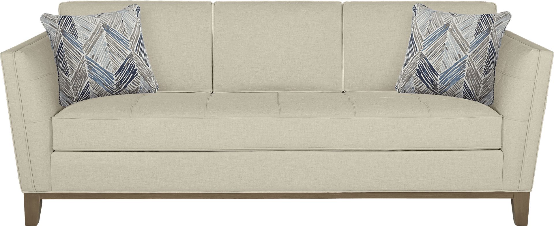 Cindy Crawford Home Park Boulevard Beige Sofa - Image 1