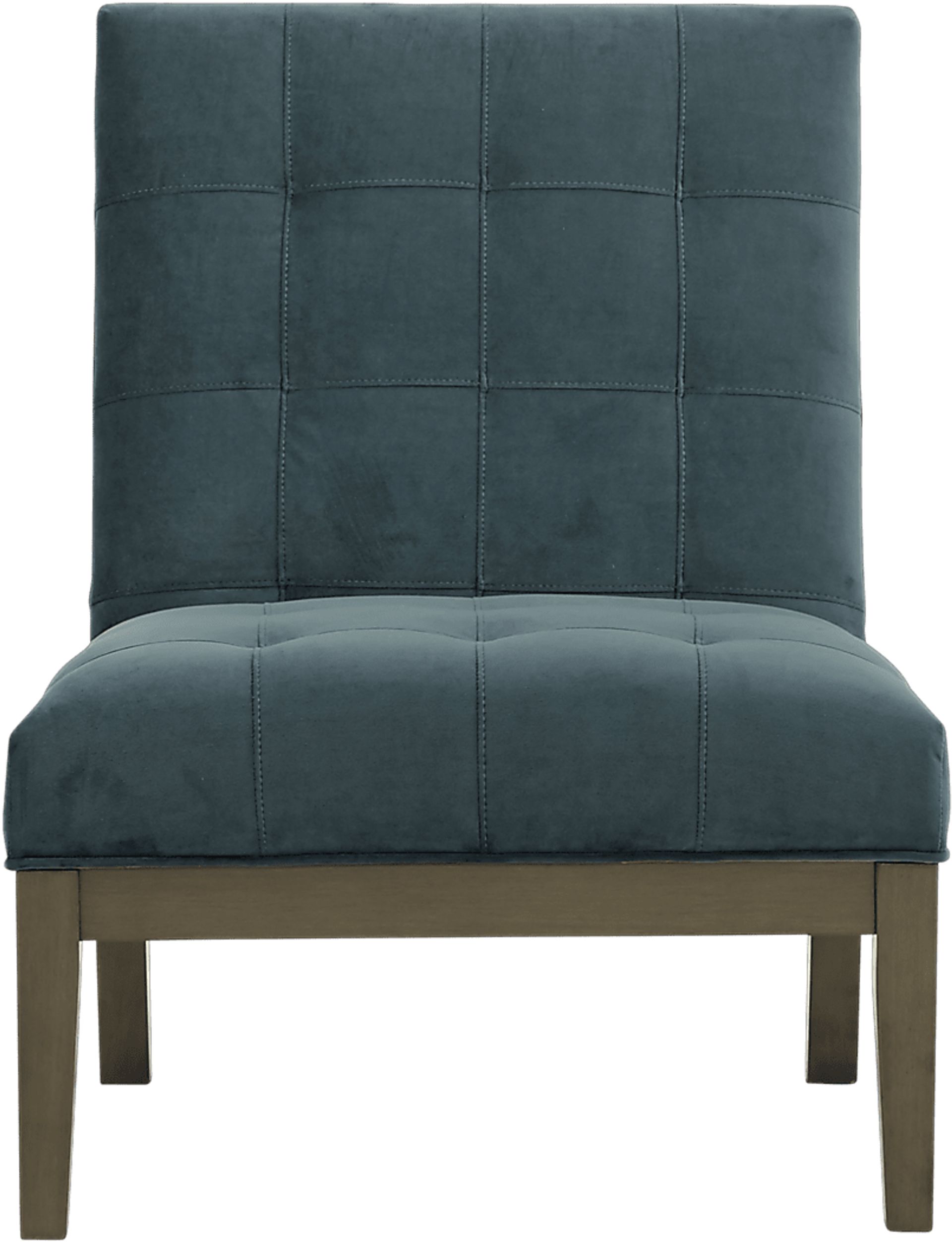Cindy Crawford Home Park Boulevard Evergreen Plush Accent Chair - Image 1