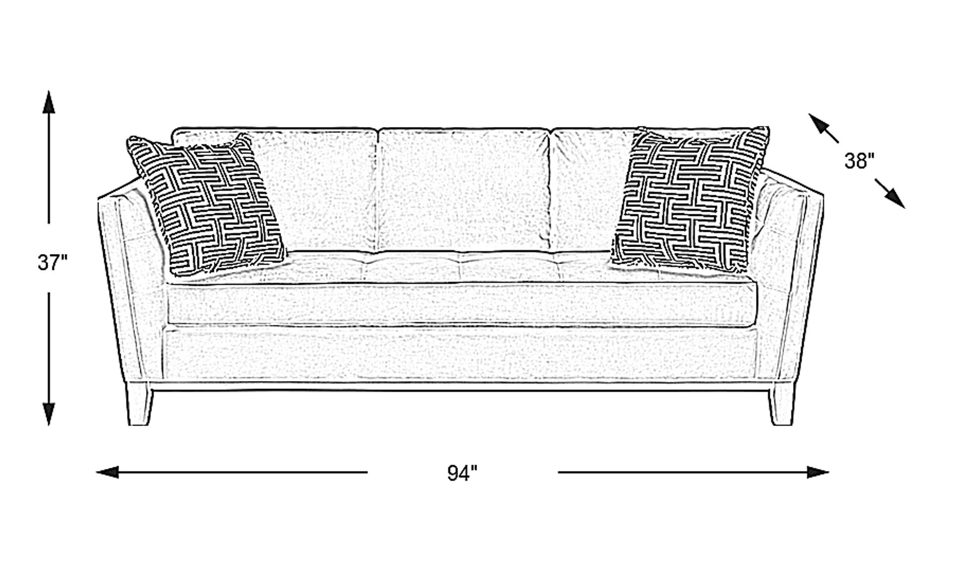 Dimension Image. Please refer to the Dimension Tab on this page for dimension details.