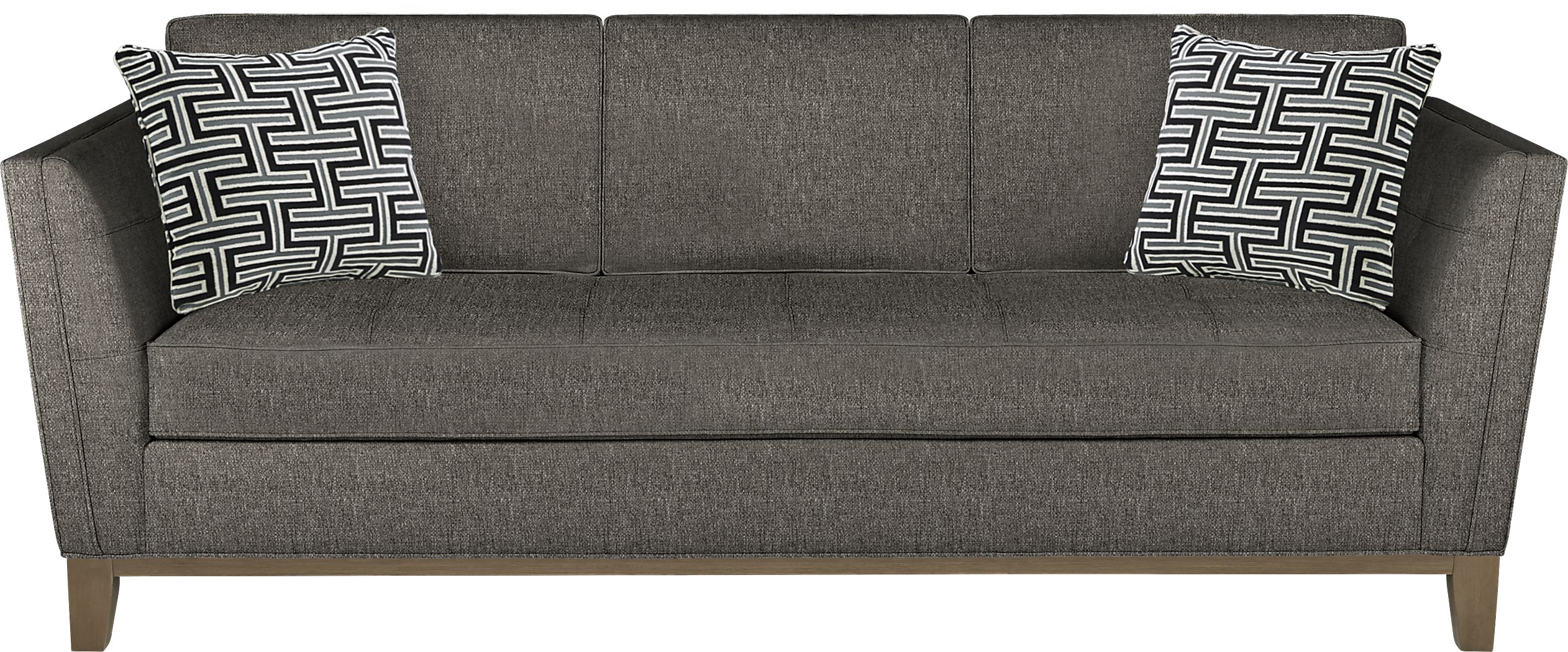 Cindy Crawford Home Park Boulevard Graphite Textured Sofa Rooms To Go