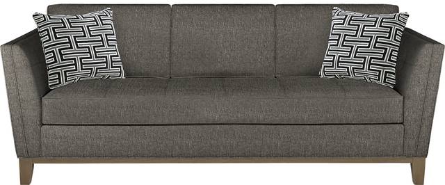 Cindy Crawford Home Park Boulevard Graphite Textured Sofa - Thumbnail - Image 1