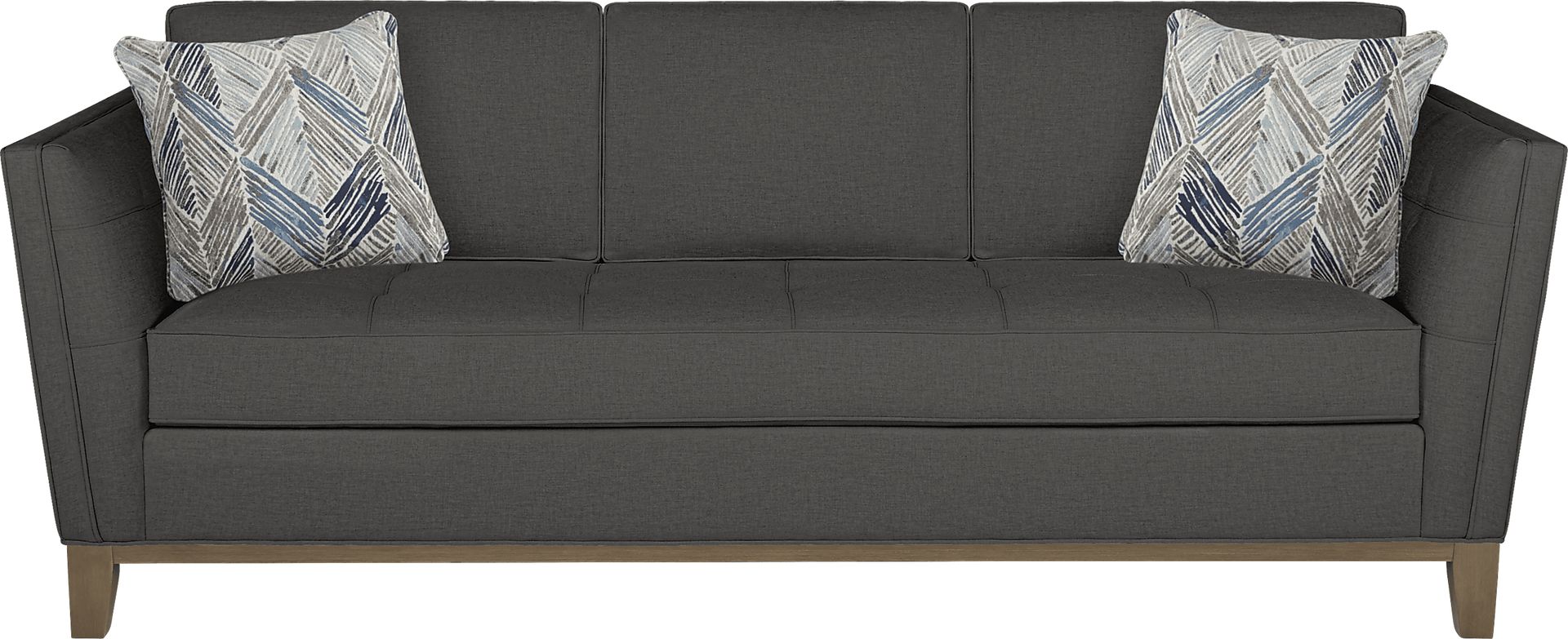Cindy Crawford Home Park Boulevard Gray Sofa - Image 1