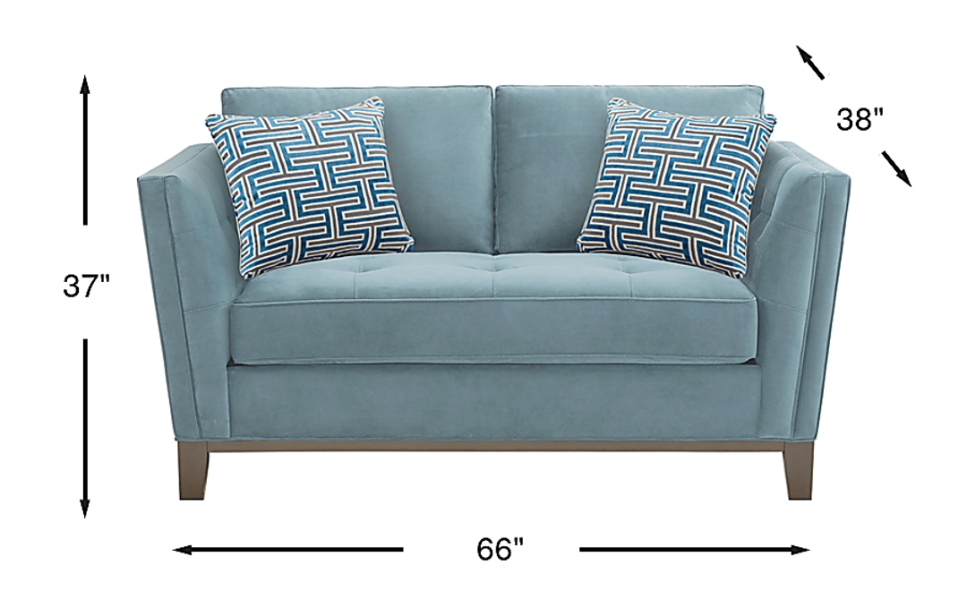 Cindy Crawford Home Park Boulevard Ocean Plush Loveseat