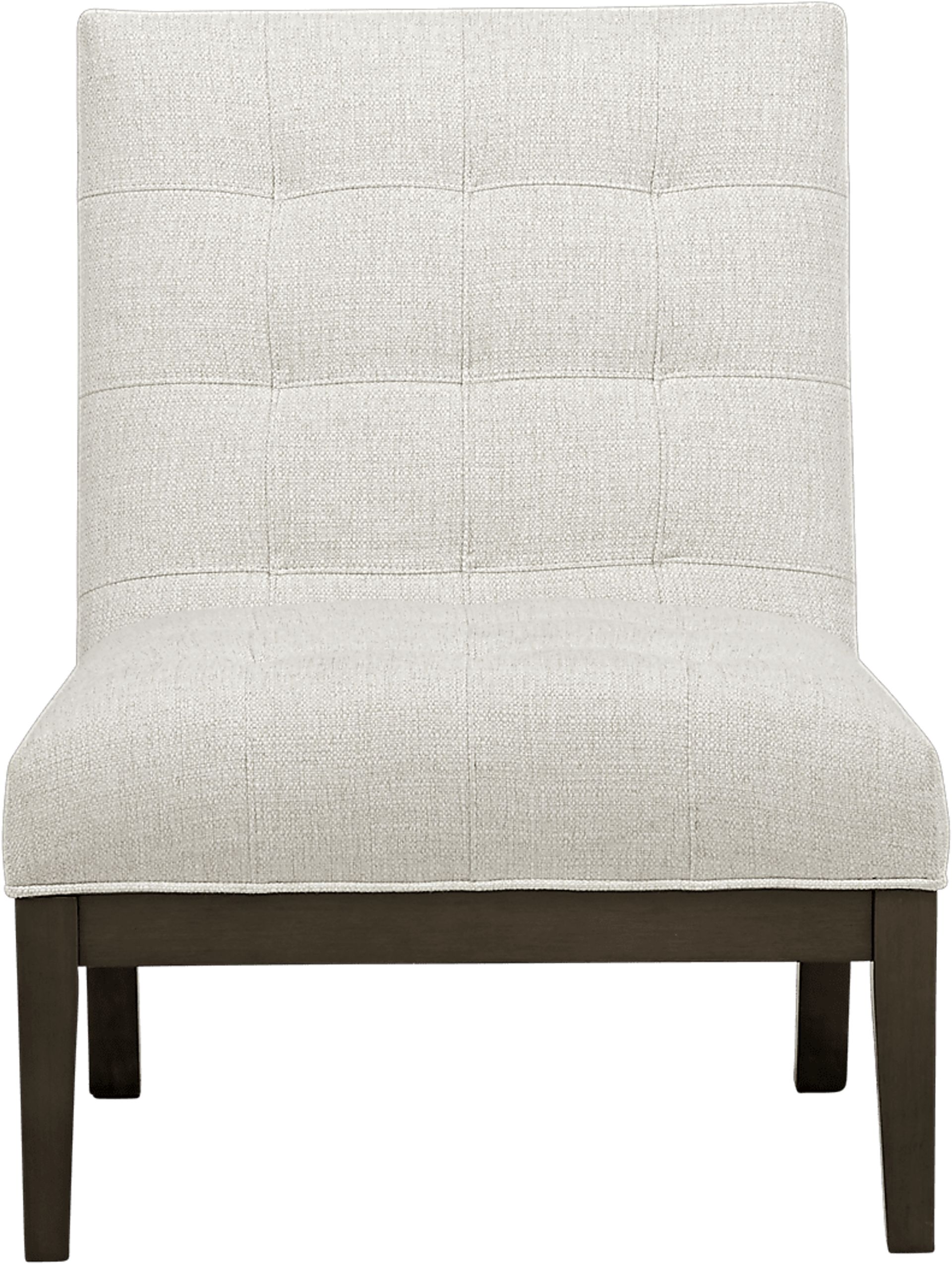 Cindy Crawford Home Park Boulevard Off-White Textured Accent Chair - Image 2