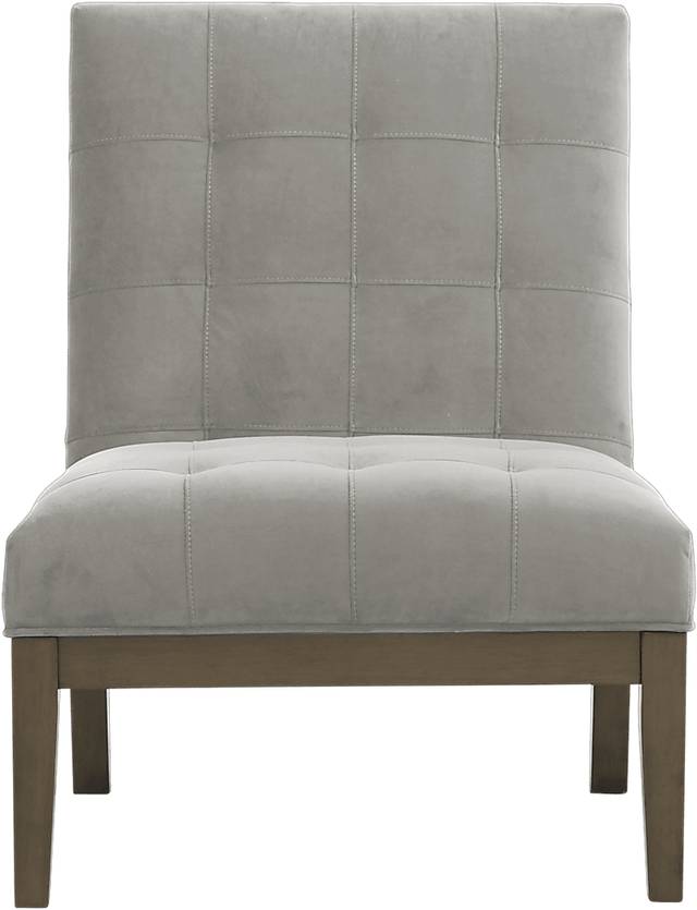Cindy Crawford Home Park Boulevard Smoke Plush Accent Chair - Thumbnail - Image 1