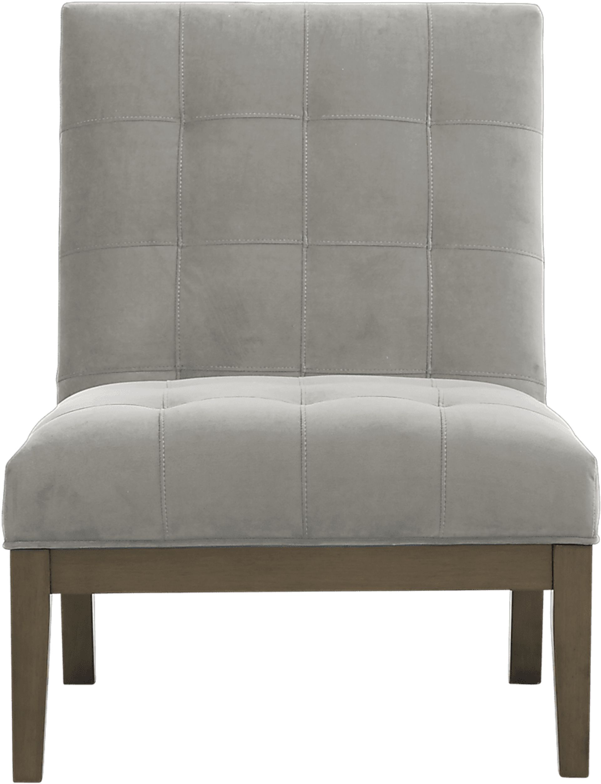 Cindy Crawford Home Park Boulevard Smoke Plush Accent Chair - Image 1