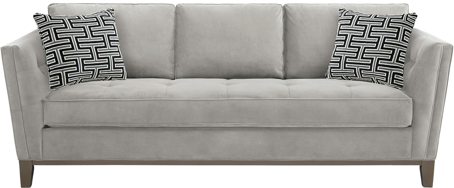 Cindy Crawford Home Park Boulevard Smoke Plush Gel Foam Sleeper - Image 1