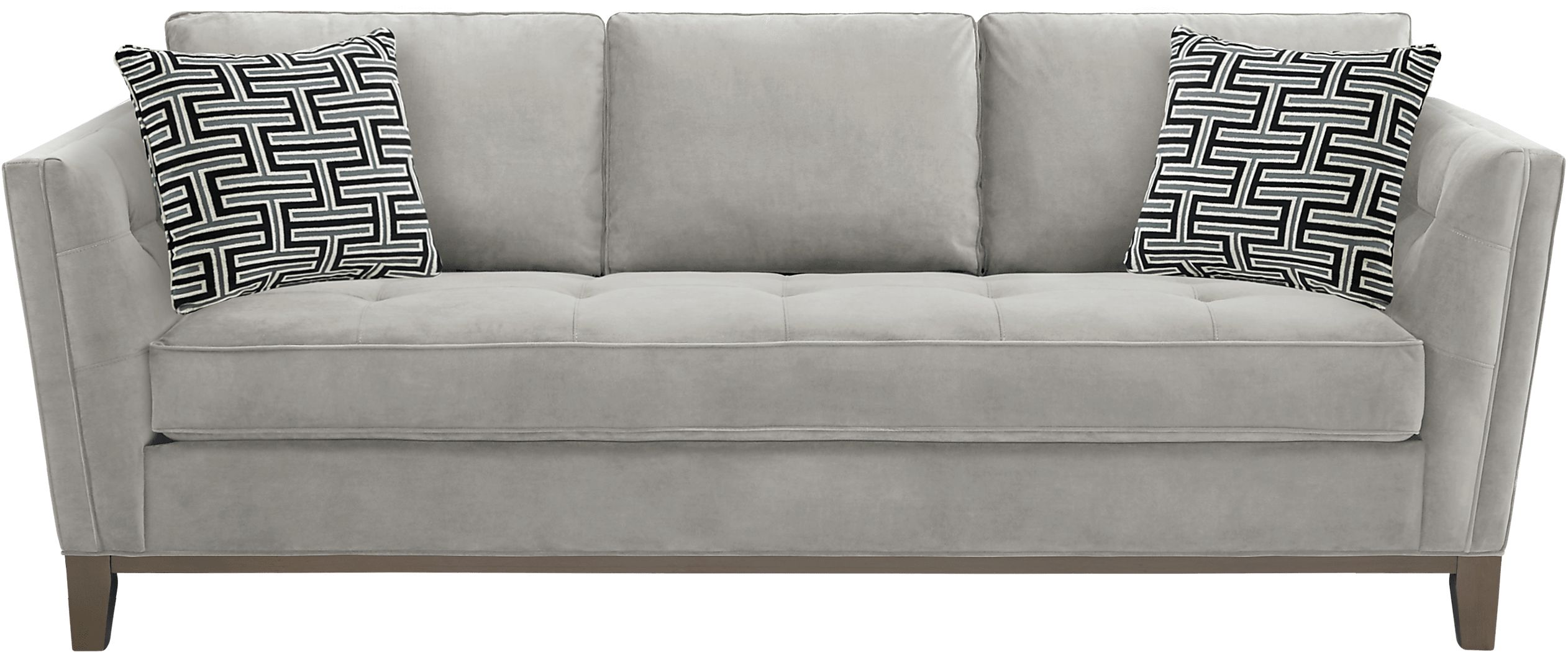 Cindy Crawford Home Park Boulevard Smoke Plush Sofa Rooms To Go